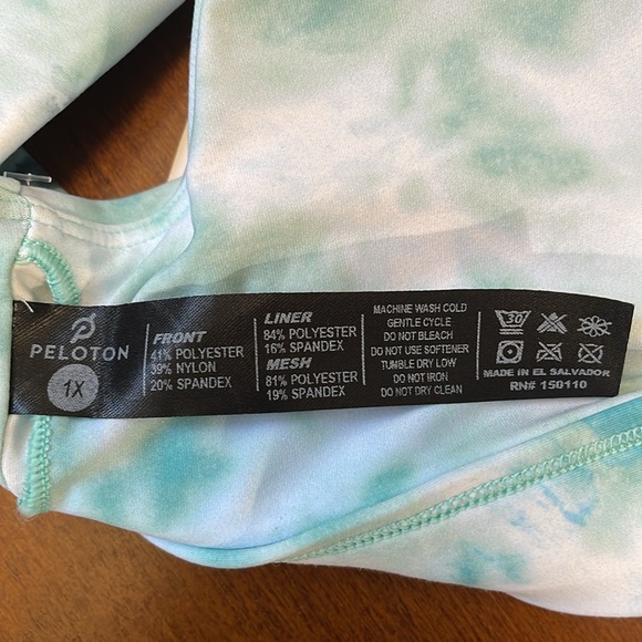 Peloton diamond tie die V back bra 1X - Picture 4 of 4